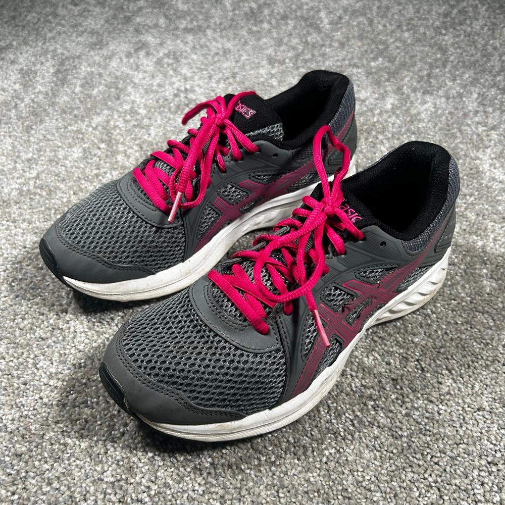 ASICS Jolt 2 Womens Running Shoes Grey Pink 1012A151 Size 7